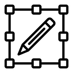 pencil line icon