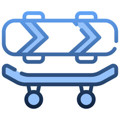 SKATE BOARD Gradient icon,linear,outline,graphic,illustration