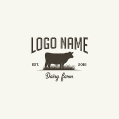 Farm logo vintage concept design 