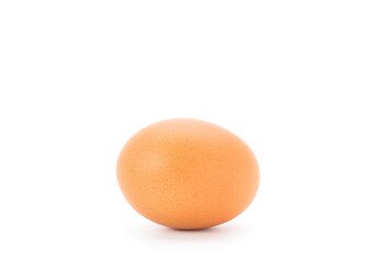 Fresh chicken eggs, organic food, high in protein. fresh cut from a farm isolated on white background