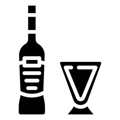 SANBUCA glyph icon,linear,outline,graphic,illustration