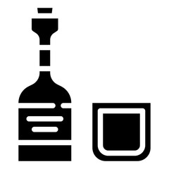 SAZERAC glyph icon,linear,outline,graphic,illustration