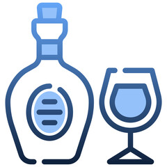 COGNAC Gradient icon,linear,outline,graphic,illustration