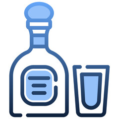 TEQUILA Gradient icon,linear,outline,graphic,illustration