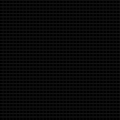 Black pixel background for Tetris game, mosaic blocks vintage videogame backdrop. Seamless pattern.