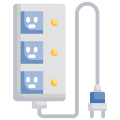 PLUG flat icon,linear,outline,graphic,illustration