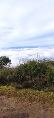 sand dunes and clouds