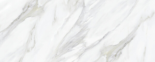 Naklejka na ściany i meble white satvario marble. texture of white Faux marble. calacatta glossy marbel with grey streaks. Thassos statuarietto tiles.