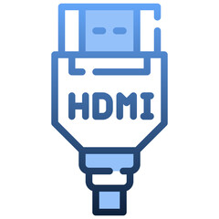 HDMI CABLE Gradient icon,linear,outline,graphic,illustration