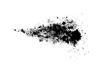 Abstract black blot object. Vector illustration