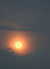 full moon with clouds
