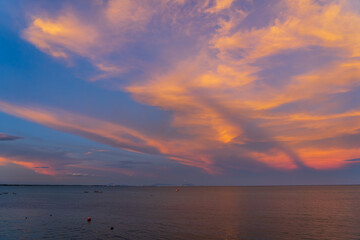 Fototapeta premium sunset over the sea