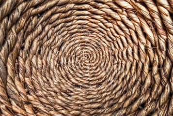 close up spiral of rope
