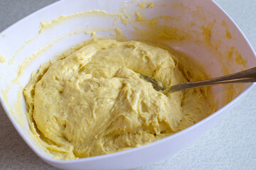 Mixing batter for baking