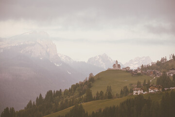 scenic view of beautiful dolomites landscape, italy