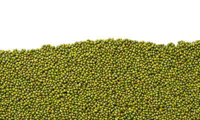 close-up texture of mung beans with copy space for text.