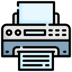PRINTER filled outline icon,linear,outline,graphic,illustration