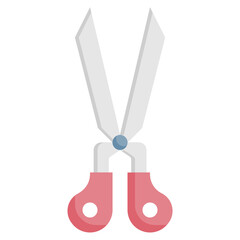 SCISSORS flat icon,linear,outline,graphic,illustration