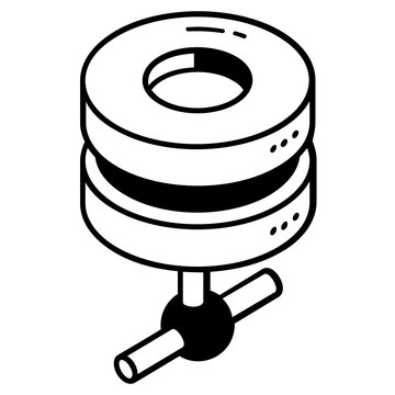 A shared server isometric icon download 

