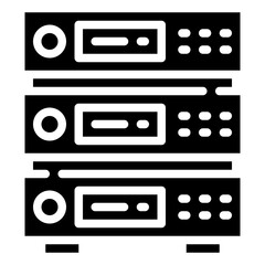 SERVER glyph icon,linear,outline,graphic,illustration