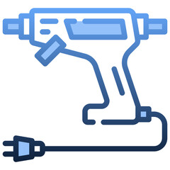 HOT GLUE GUN Gradient icon,linear,outline,graphic,illustration