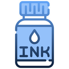 INK BOTTLE Gradient icon,linear,outline,graphic,illustration