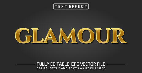 Editable Glamour text effect