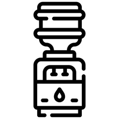 WATER DISPENSER line icon,linear,outline,graphic,illustration