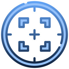 FOCUS Gradient icon,linear,outline,graphic,illustration