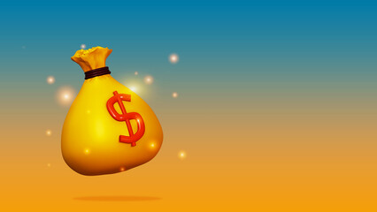 illustration of a bag of money