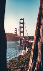Golden Gate Bridge at daytime in San Francisco, California   vertical