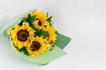 flower, rose, gift , sunflower, beautiful roses, sunflower