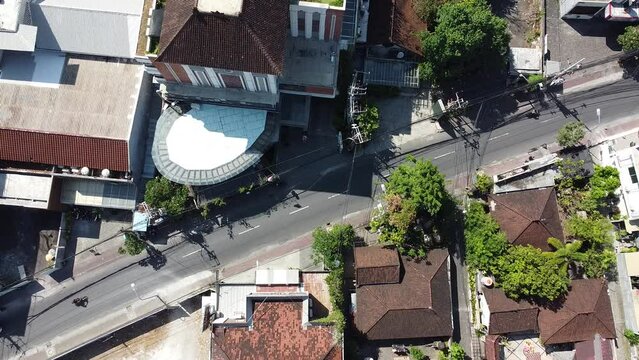 Vue a&eacute;rienne rue bali

