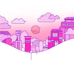 Obraz premium city in the city