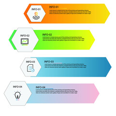 Infographic Hexagon vector Template Process concept Step for strategy