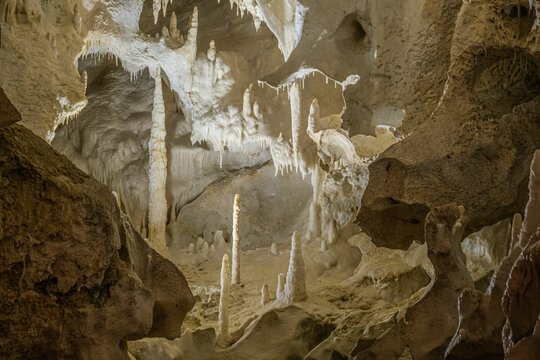Beautiful shot of the karst from the Frasassi Caves in Italy