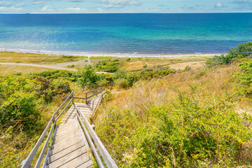 A view from "Jernhatten", which is part of the Mols Bjerge National Park in Denmark.