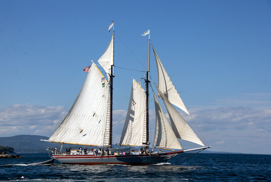 sailing ship in the sea