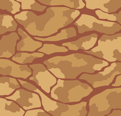 Game ground texture. Cartoon surface, dirt ground layer for game level design vector illustration. Background of material pattern