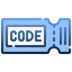 COUPON Gradient icon,linear,outline,graphic,illustration
