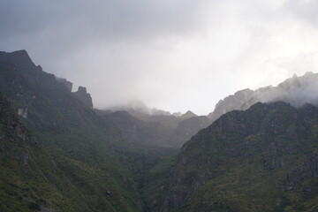 The landscapes around the hike on the Inca Trail in Peru