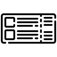 VOUCHER line icon,linear,outline,graphic,illustration