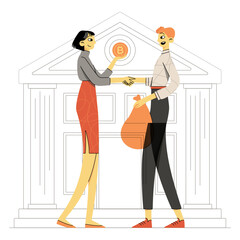 man got a favorable loan from a bank