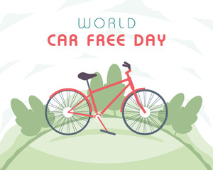 world car free day lettering