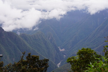 Beautiful mountain views from our tent and campground on the Inca Trail in Peru