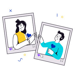 man and woman get likes