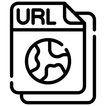recommend clip art: URL line icon,linear,outline,graphic,illustration