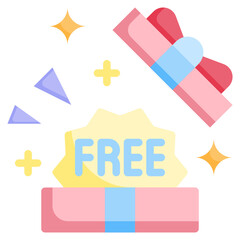 BONUS flat icon,linear,outline,graphic,illustration