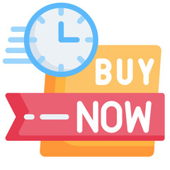 BUY NOW flat icon,linear,outline,graphic,illustration