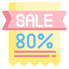 SALE flat icon,linear,outline,graphic,illustration